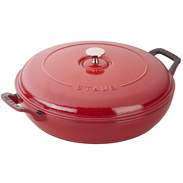STAUB CAST IRON 3.5-QUART BRAISER - CHERRY