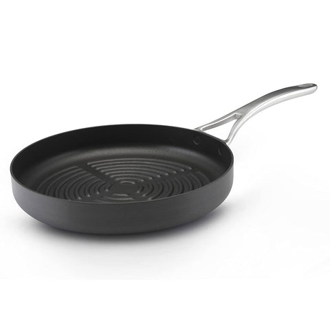 Anolon Nouvelle Hard Anodized Nonstick Round Griddle Pan/Grill, 12 Inch, Gray
