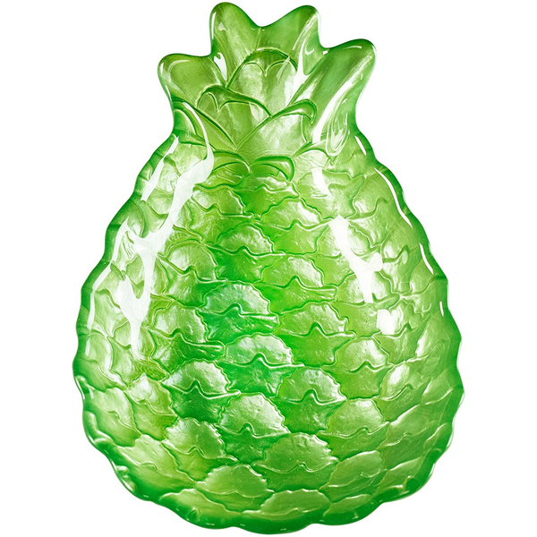 AMICI HOME MAUI PINEAPPLE PLATE LIME GREEN