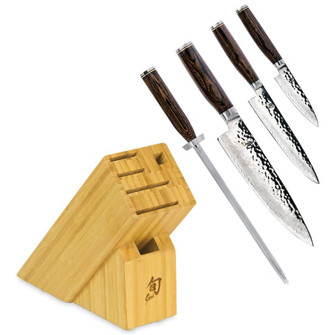 Shun Premier 5-Piece Starter Knife Block Set