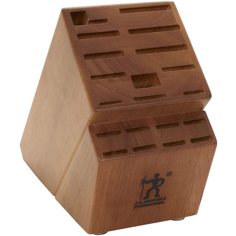 Henckels 19-Slot Knife Storage Block - Walnut Stain