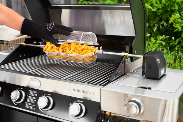 Rosle 43 x 15 x 13 cm Basket for Rotisserie, Stainless Steel