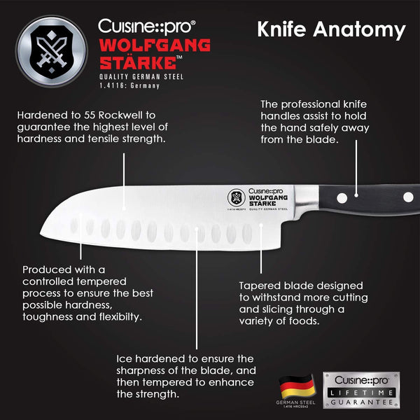 CUISINE PRO WOLFGANG STARKE SANTOKU KNIFE 14CM