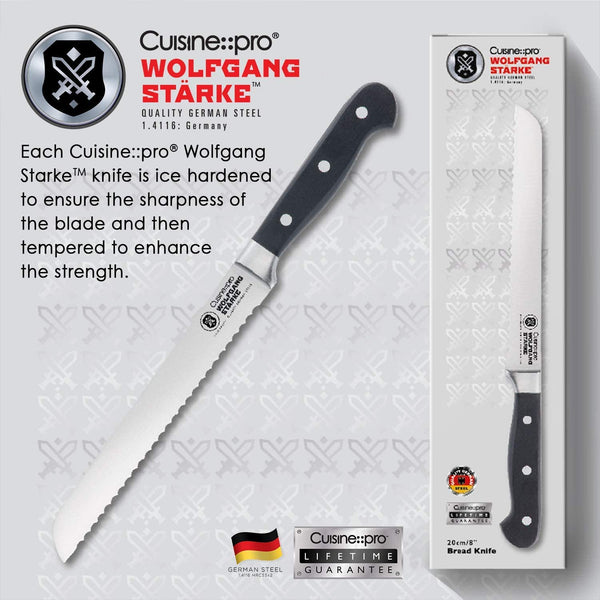 CUISINE PRO WOLFGANG STARKE BREAD KNIFE 20CM