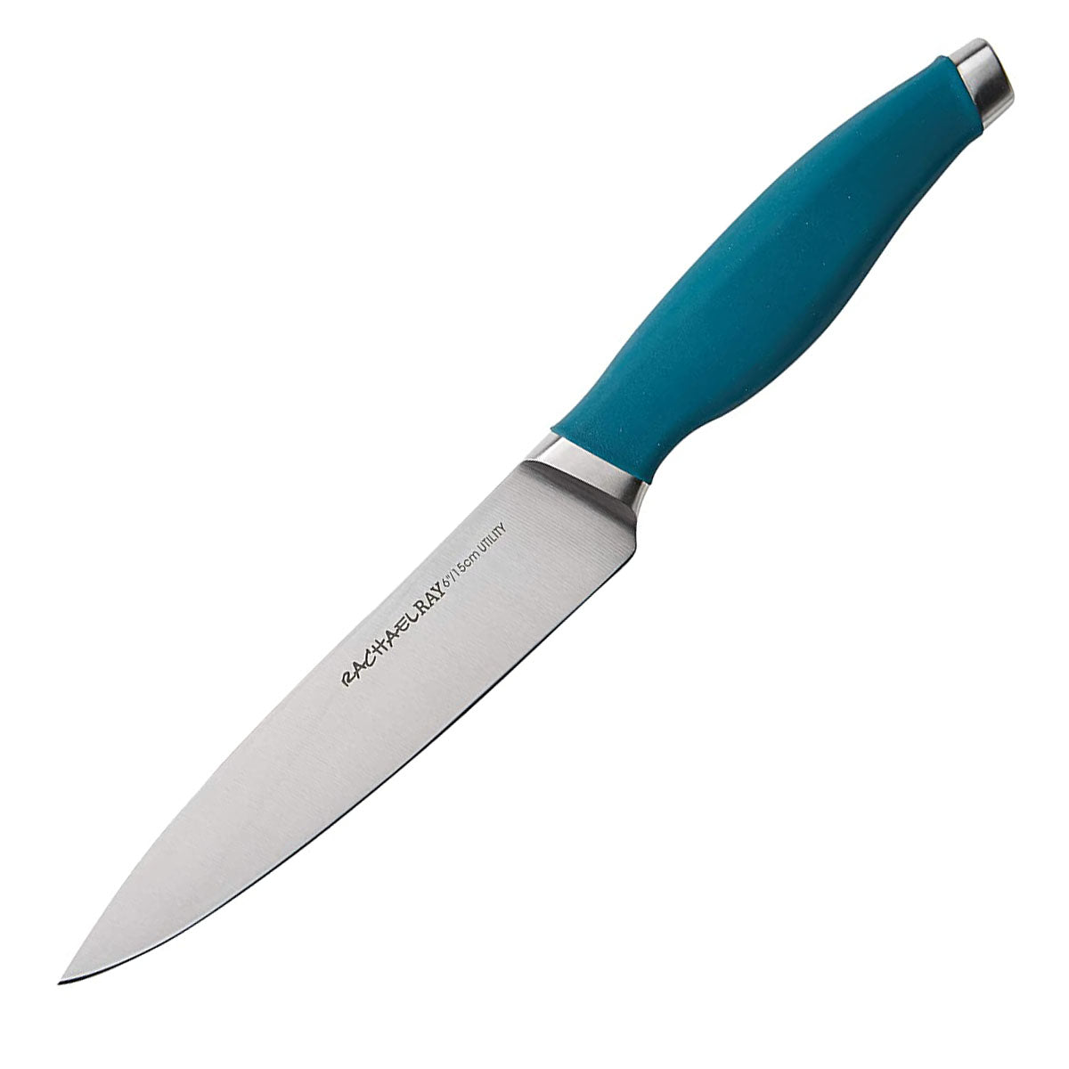 Rachael Ray Cutlery Japanese Stainless Steel Chef Knife Set, Teal