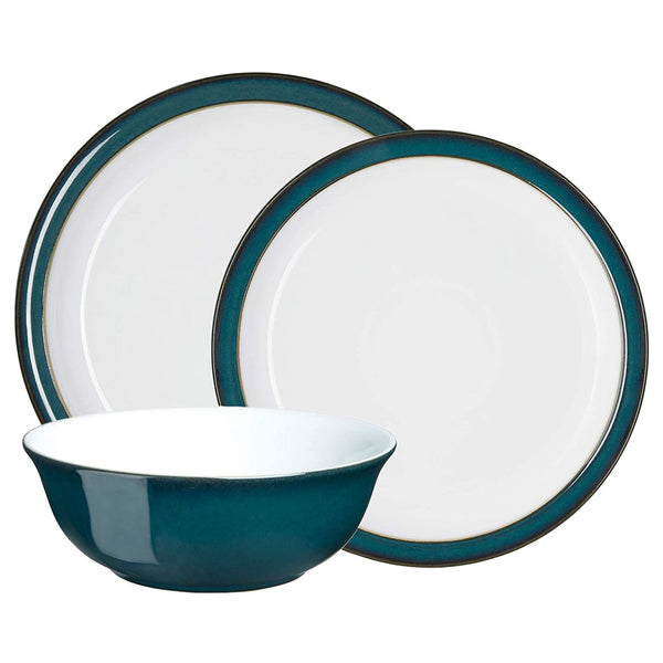 Denby Greenwich 12 pc One size, Dinnerware Set, Emerald green