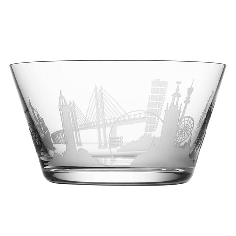 Orrefors Sweden Cities Bowl, Clear