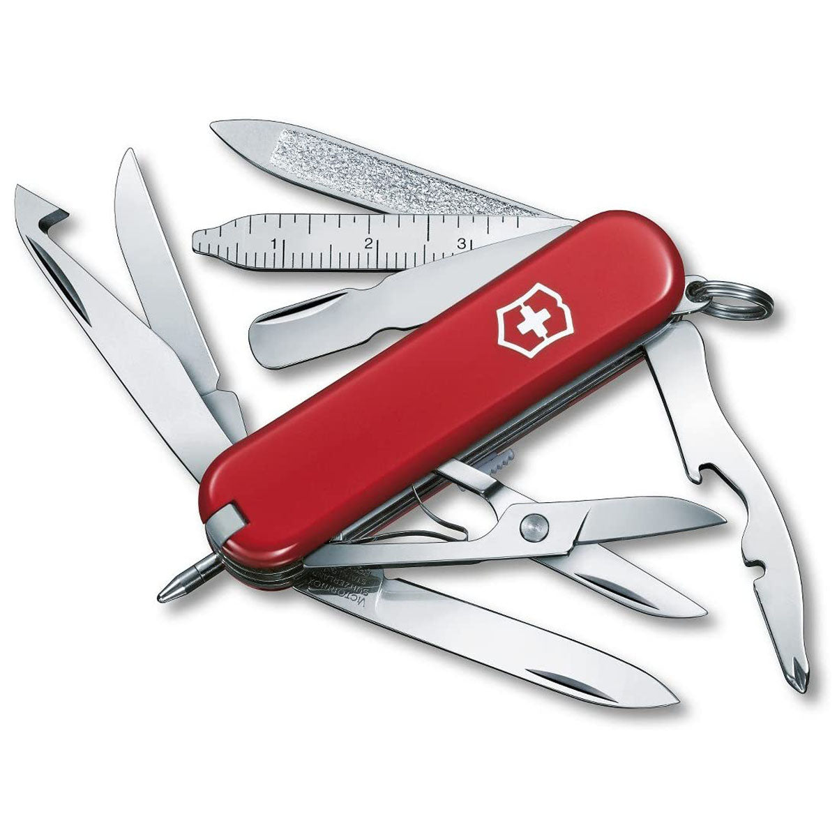 Victorinox Swiss Army Midnite Minichamp Pocket Knife Red 58 mm