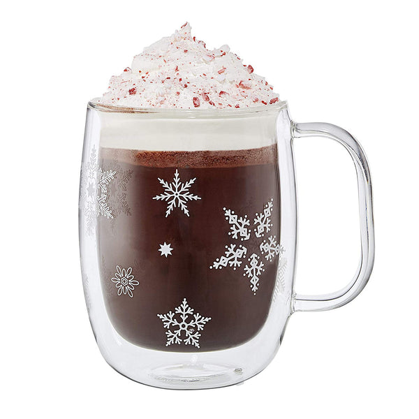 Zwilling Sorrento 355ML Double Wall Glassware Coffee Glass Mug 12Oz. Holiday 4Pc Set Promo