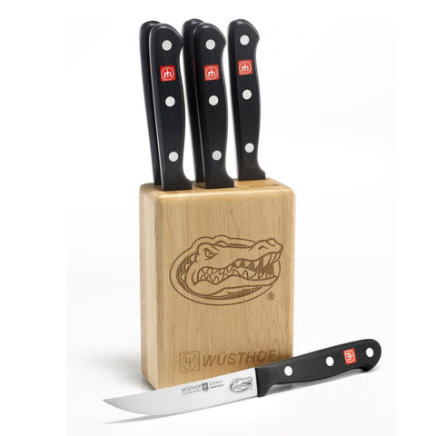 Wusthof Gourmet 7 Pc. Florida Steak Knife Block Set