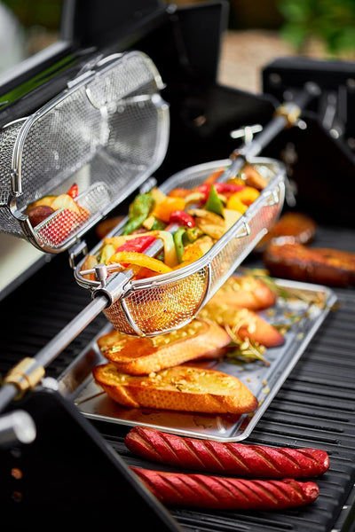 Rosle 43 x 15 x 13 cm Basket for Rotisserie, Stainless Steel