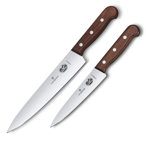 Victorinox Sets, 2-Piece Carving Set with Knife (6" Chef's, 8.5" Carving), Wood