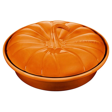 Le Creuset 9" Figural Pumpkin Baker w/ Lid - Persimmon