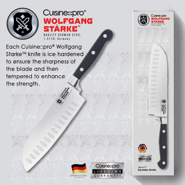 CUISINE PRO WOLFGANG STARKE SANTOKU KNIFE 18CM