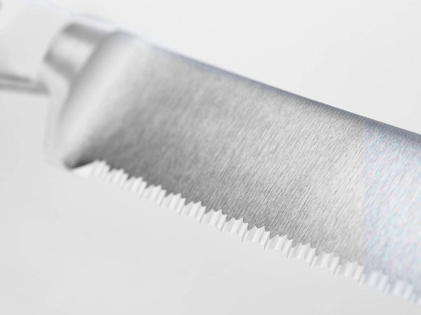 Wusthof Classic 9" Double Serrated Bread Knife - White