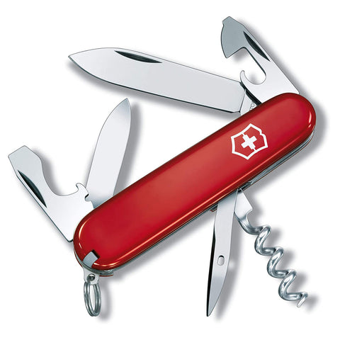 Victorinox Swiss Army Tourist Pocket Knife, Red, 84mm