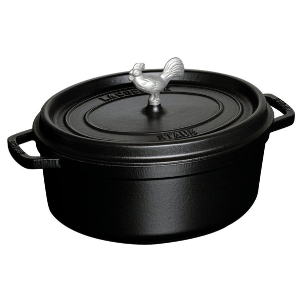 STAUB CAST IRON 5.75-QUART COQ AU VIN COCOTTE - MATTE BLACK