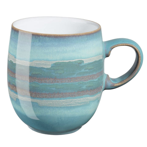 Denby Azure Coast Large Curve Mugs, Set of 4