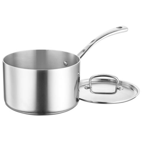 CUISINART FRENCH CLASSIC TRI-PLY STAINLESS 4-QUART SAUCEPOT WITH COVER