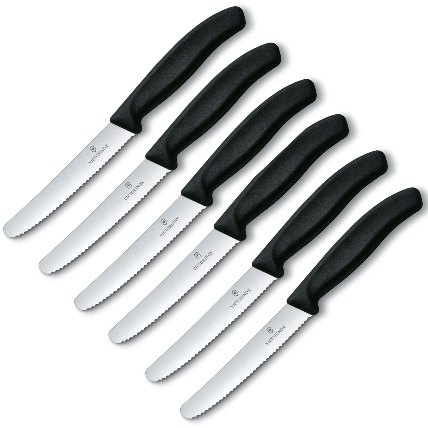 8 Set Stainless Steel Steak Knives Serrated 8.5 Knife Cutlery