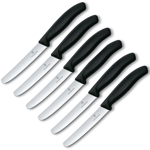 Victorinox Swiss Classic 6-Piece 4.5" Serrated Round Steak Knife Set