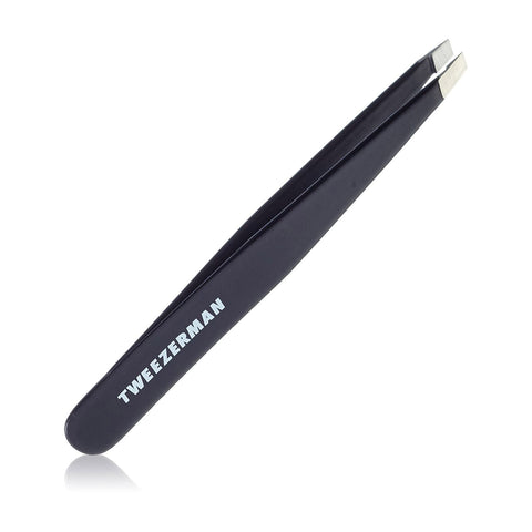 Tweezerman Stainless Steel Slant Tweezer, Black