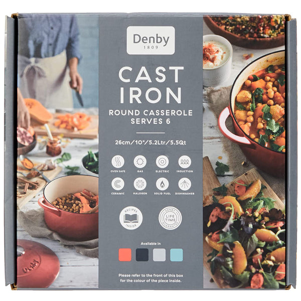 Cast Iron Casserole Dish 5.2L