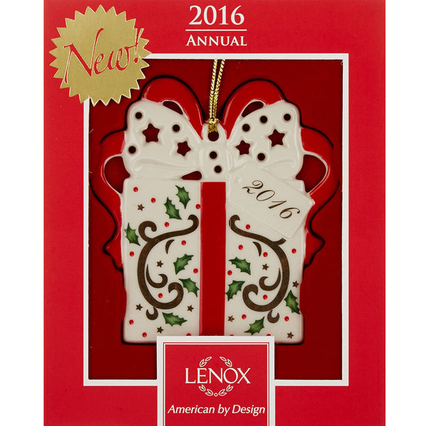 Lenox 2016 Joyous Tidings Present Ornament