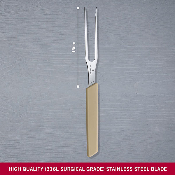 Victorinox Carving, Swiss Modern, 6" Carving Fork, Almond-Beige