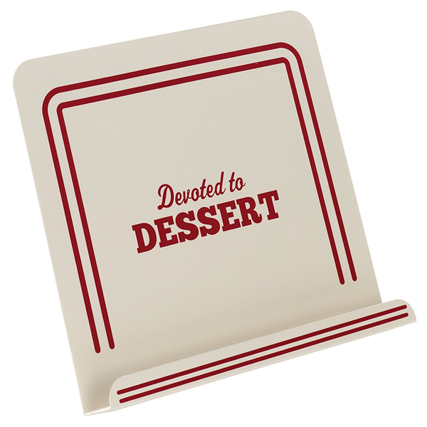 CAKE BOSS COOKBOOK STAND, ''DEVOTED TO DESSERT''