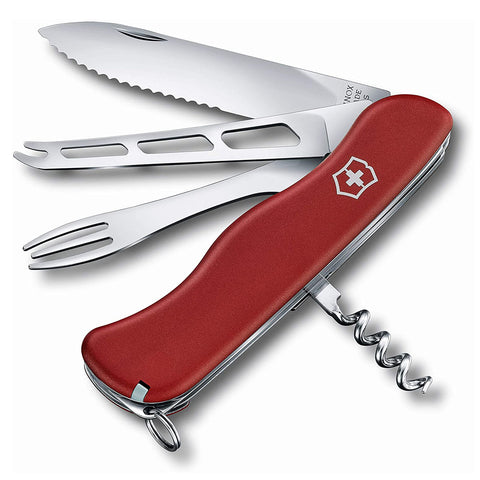 Victorinox Swiss Army Knife, Cheese Master with Locking Blade, Red