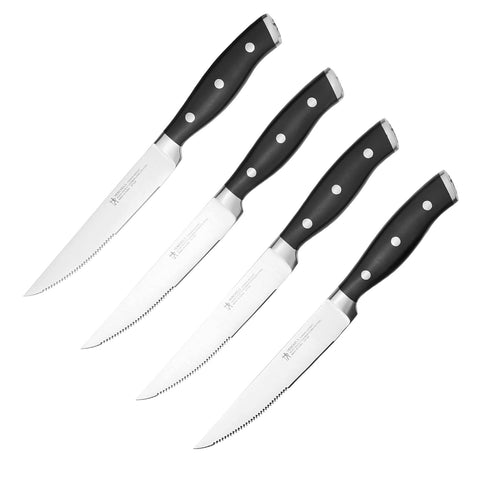 J. A. Henckels International Forged Accent 4-pc Steak Knife Set - Black