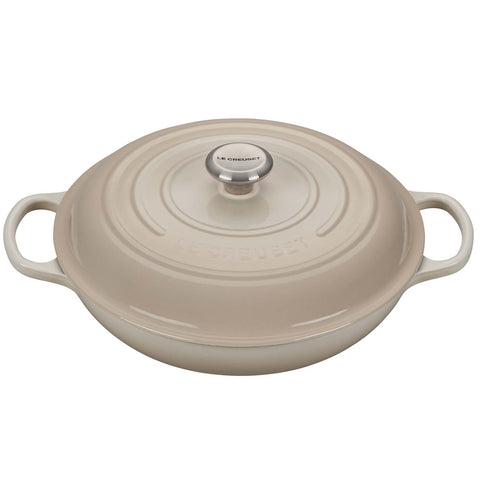 LE CREUSET 3.5-QUART BRAISER - MERINGUE