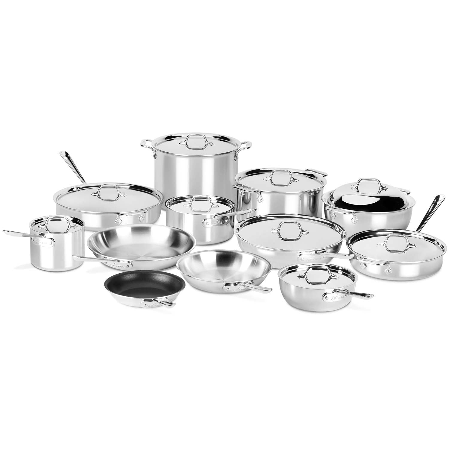 AllClad D3 Stainless 21Piece Ultimate Cookware Set