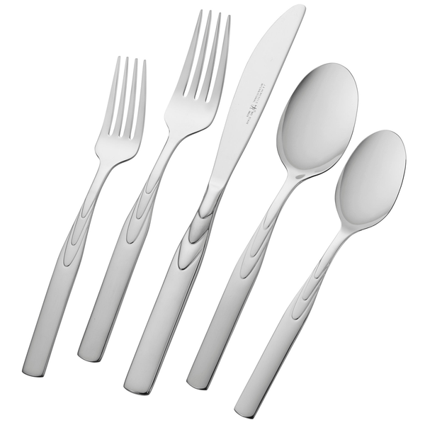 J.A. HENCKELS INTERNATIONAL RAPTURE 45-PC 18/10 STAINLESS STEEL FLATWARE SET