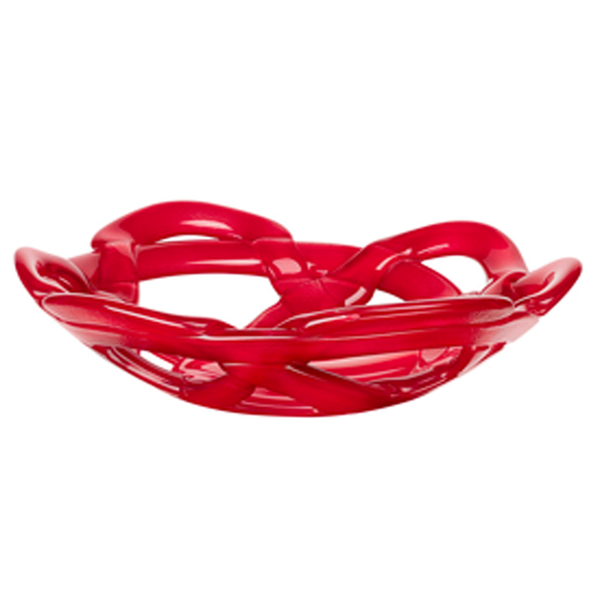 KOSTA BODA BASKET BOWL - SMALL RED