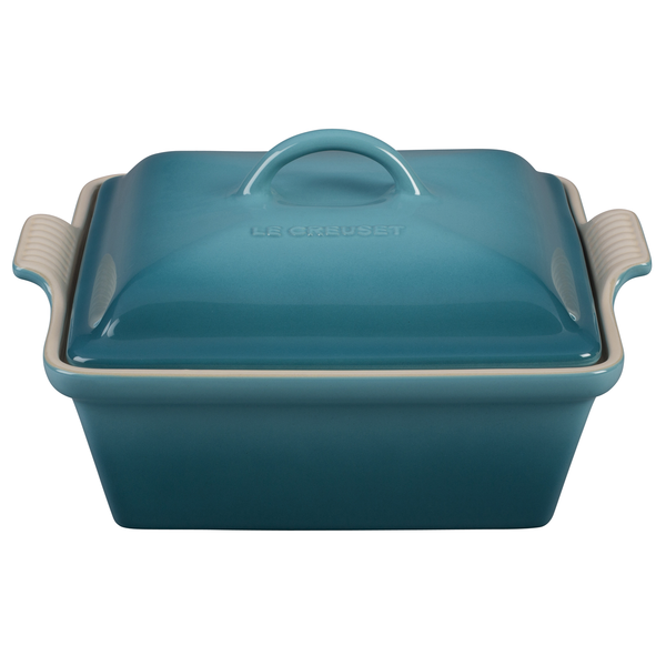 LE CREUSET 2.5-QUART HERITAGE SQUARE CASSEROLE - CARIBBEAN