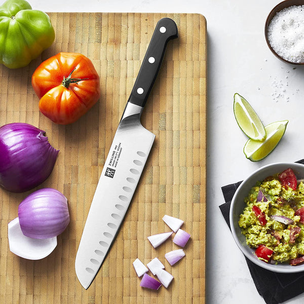 Zwilling Pro 7" Slim Santoku Hallow Edge Knife