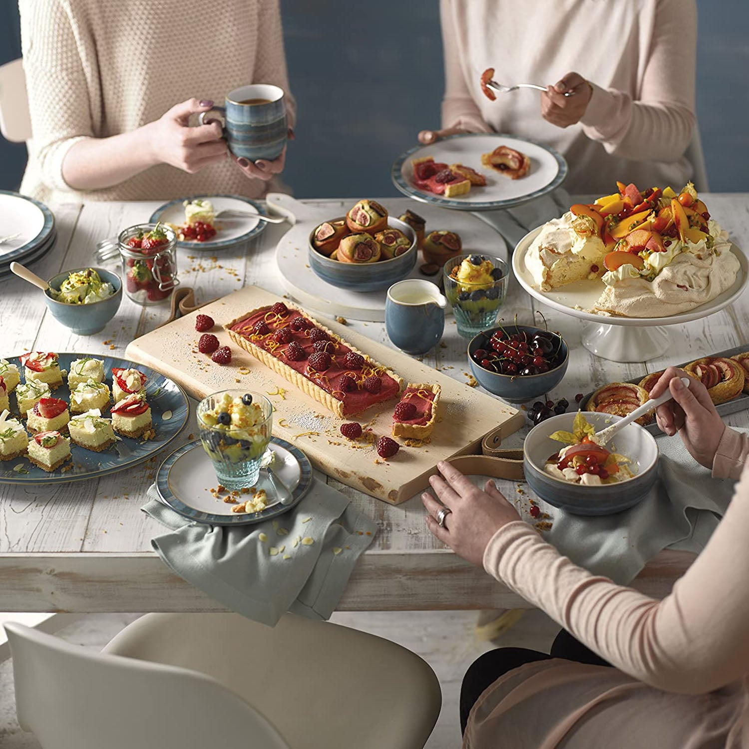 Denby Azure Coast 12 Piece Dinnerware Set