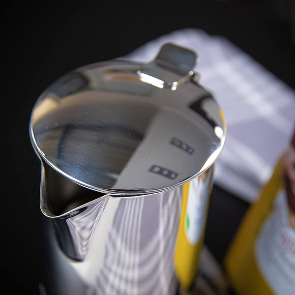 Cilio Aida 10 Cup Stovetop Espresso Maker, Polished Stainless