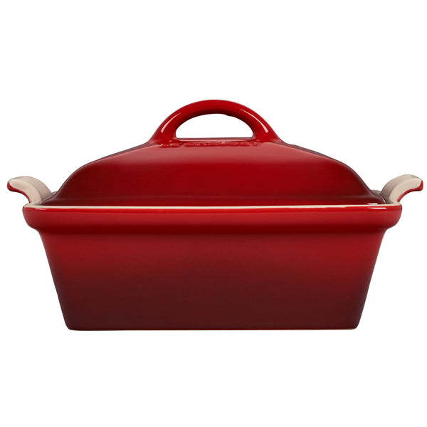 Le Creuset 2.5 qt. (9") Heritage Covered Square Casserole - Cerise