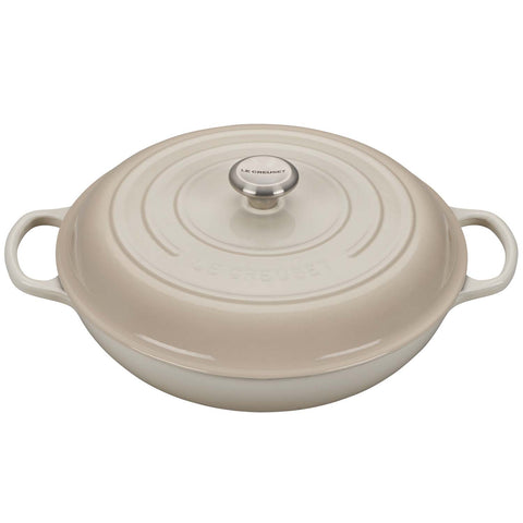 LE CREUSET 5-QUART BRAISER - MERINGUE