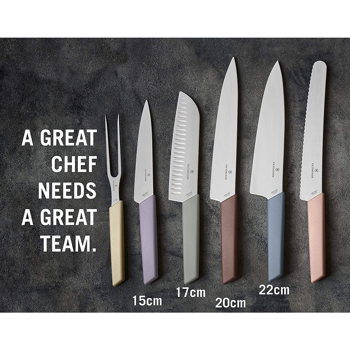 Victorinox Swiss Modern Kitchen Knife Block Set In Stainless