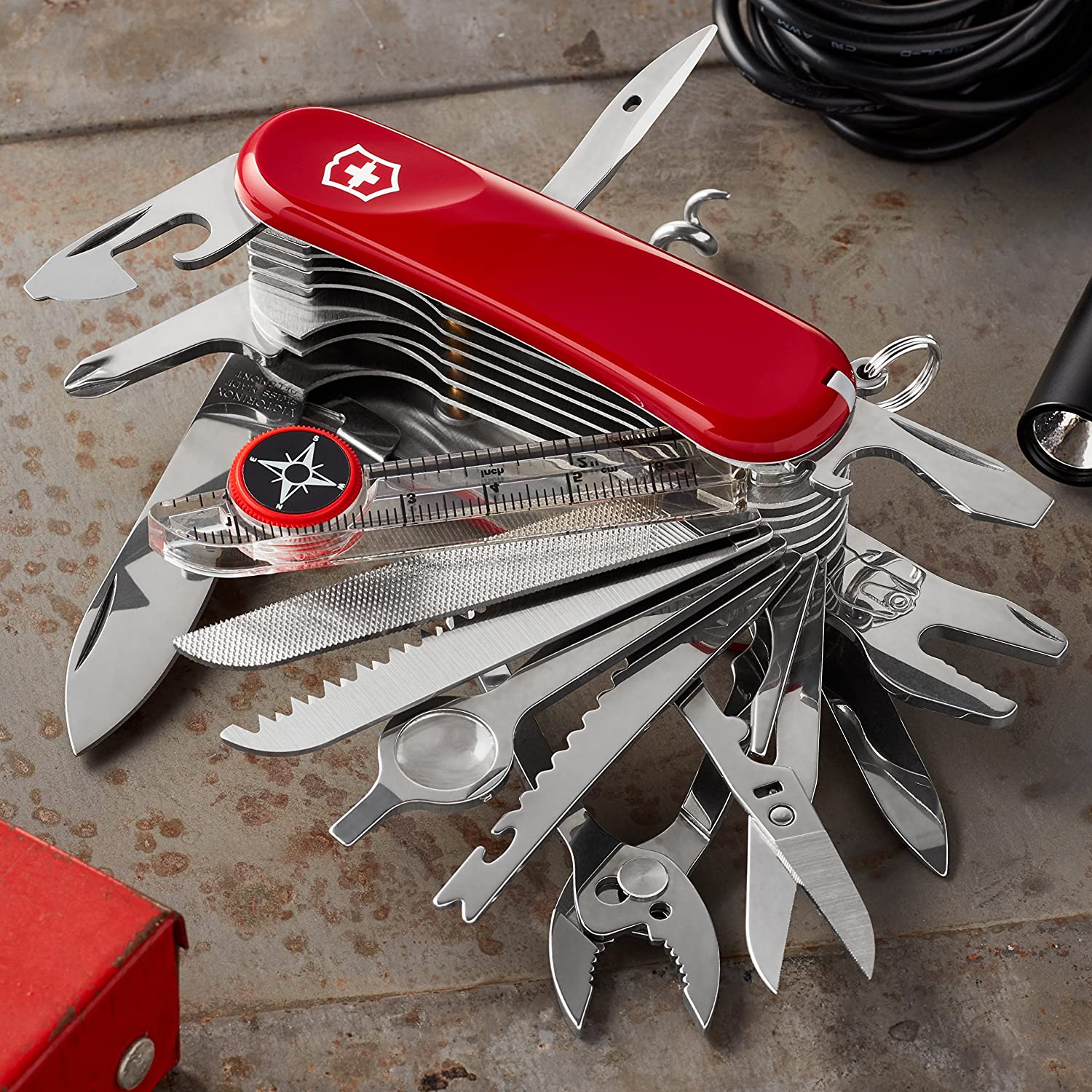 Victorinox Evolution S54 Toolchest Plus Lockblade Swiss Army Knife at Swiss  Knife Shop