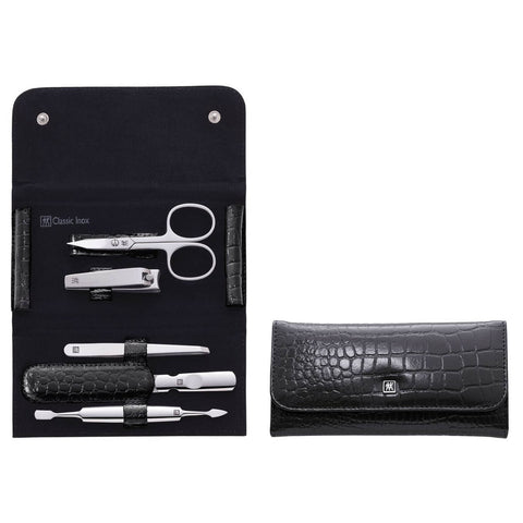 Zwilling J.A. Henckels Classic Inox 5-Piece Snap Fastener Case, Black