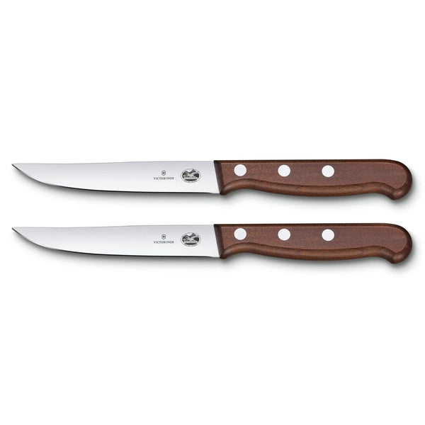 Victorinox Sets, 2-Piece Steak Set (4.75" Straight, Spear Point), Wood