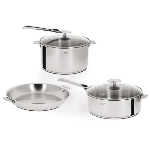 CRISTEL CASTELINE STAINLESS STEEL 7-PIECE COOKWARE SET