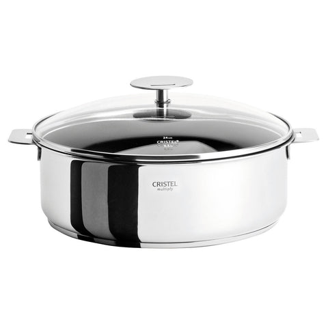 CRISTEL CASTELINE DETACHABLE HANDLE 4-QUART SAUTE PAN EXCELISS NON-STICK COATING