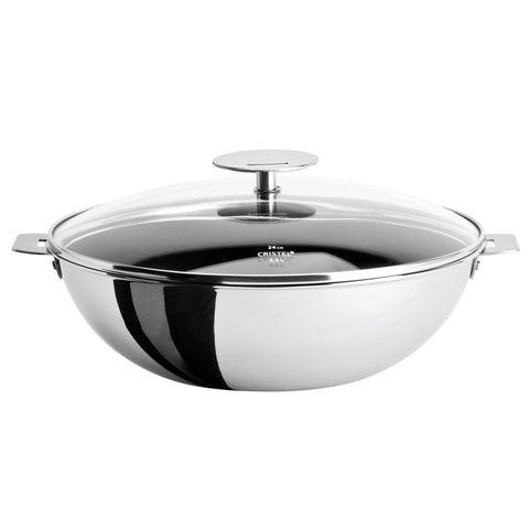 CRISTEL CASTELINE DETACHABLE HANDLE 1.5-QUART WOK EXCELISS NON-STICK COATING