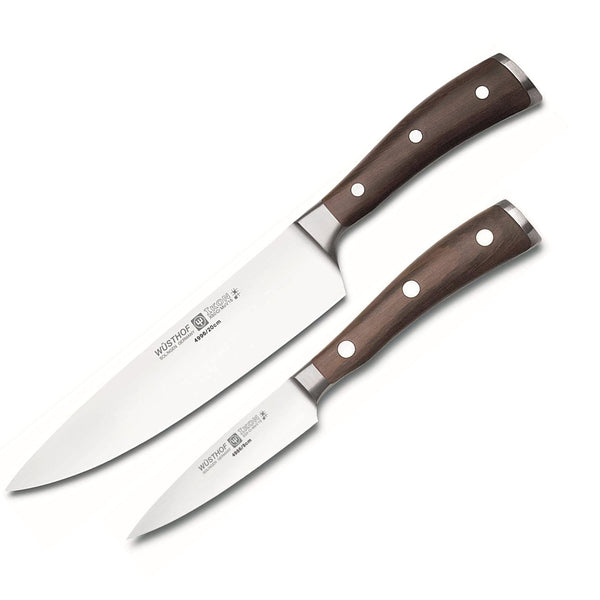 Wusthof Ikon Blackwood 2-Piece Starter Knife Set
